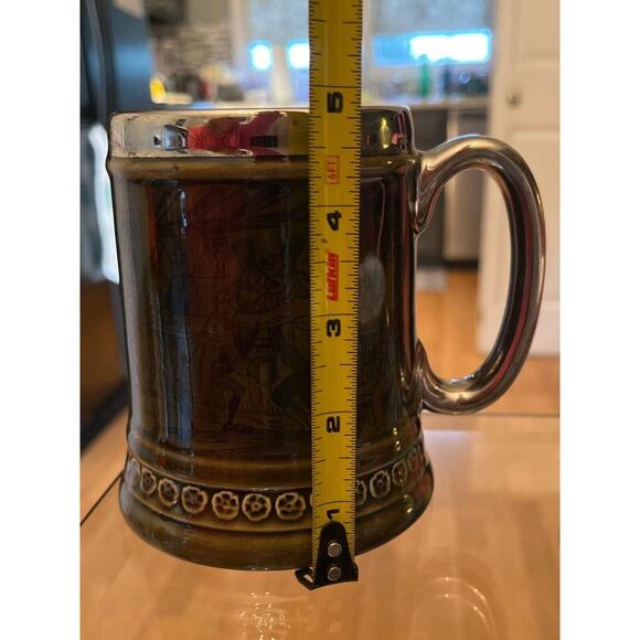 Vintage Princess House “Drunk In the Gutter” Earthenware Beer Stein Tankard Dark - Picture 8 of 10